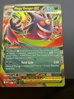 Mega Gengar ex 073 Mega Evolution Promo Holo Pokemon TCG Ultra Rare Card - Image 1