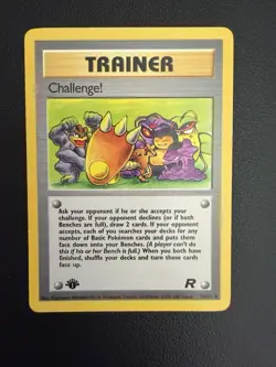 Challenge! Pokemon TCG Team Rocket 74/82 Regular 1st Edition Uncommon Card - Image 1