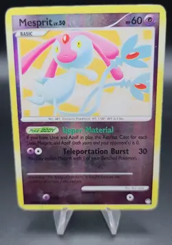 Pokemon TCG Card Mesprit 14/123 Reverse Holo DP Mysterious Treasures HP - Image 1