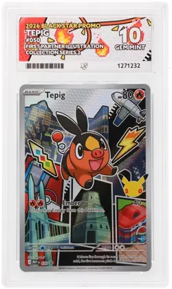 Pokemon Cards Tepig MEP 050 ACE 10 First Partner Promo Series 2 GEM MINT *2 - Image 1