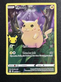 Pokemon TCG Celebrations Pikachu Holo Card 005/025 Full Art. 2 - Image 1