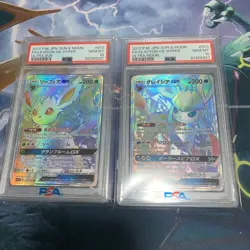 Pokemon Card Glaceon gx hr Leafeon gx hr PSA10 Non - Image 1