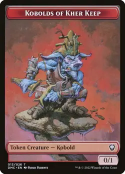 Kobolds of Kher Keep 1x TOKEN MtG ENGLISH Dominaria United Commander SP/NM - Image 1