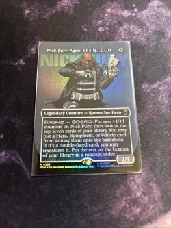 FOIL Nick Fury, Agent of SHIELD Borderless - Marvel Super Heroes + Bonus Foils - Image 1