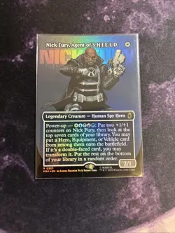 FOIL Nick Fury, Agent of SHIELD Borderless - Marvel Super Heroes + Bonus Foils - Image 2