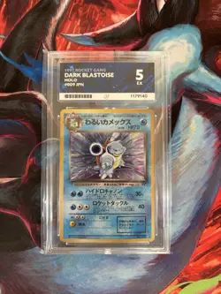 ACE 5 Pokemon Dark Blastoise No.009 Team Rocket Holo Japanese - Image 1