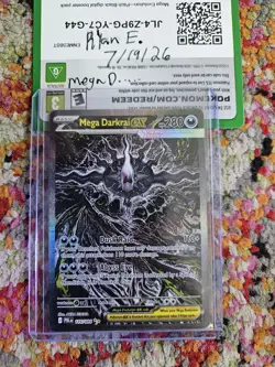 Mega Darkrai EX 116/084 Pitch Black Special Illustration Rare Pokemon Card NM - Image 1