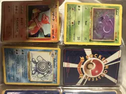 140 Mostly Japanese Pokemon Cards Charmander Charmeleon Pikachu Squirtle Lot - Image 2