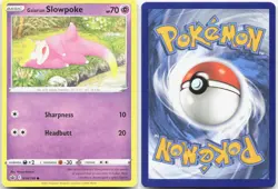 GALARIAN SLOWPOKE 054/198 Pokemon Card Chilling Reign Near Mint - Image 3