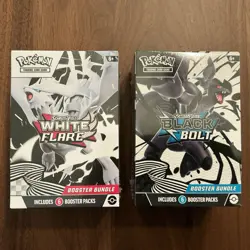 Pokemon Black Bolt and White Flare Booster Bundle Set of 2 Sealed - Image 1