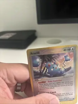 Azurill 31/100 Uncommon Sandstorm Pokemon Reverse Holo Damaged - Image 2