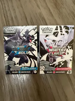 Pokemon TCG Scarlet Violet White Flare + Black Bolt Booster Bundle 2-Pack - Image 1