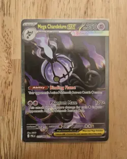 Pokemon TCG Mega Chandelure EX 115/084 SIR Full Art Pitch Black English NM - Image 1
