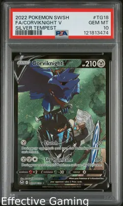 Corviknight V TG18/TG30 Silver Tempest Pokemon PSA 10 - Image 1