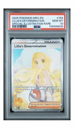 Pokemon MEG Lillie’s Determination Special Illustration 184/132 PSA 10 - Image 1