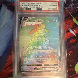 Pokemon Shining Fates Alcremie VMAX Secret Rare 073/072 Holo PSA 10 - Image 1