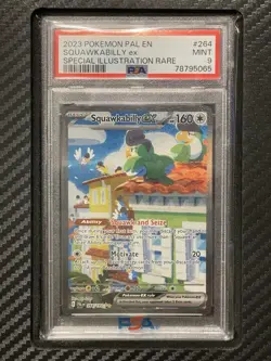 2023 PSA 9 Squawkabilly EX #264 Special Illustration Rare SIR Pokemon TCG SV2 PE - Image 1