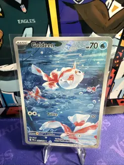Pokemon TCG Goldeen 087/084 ME05: Pitch Black Illustration Rare Full Art NM - Image 2
