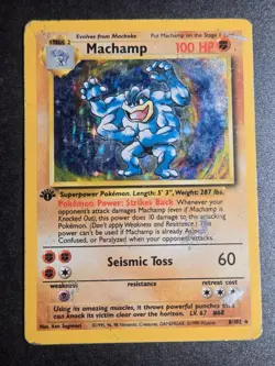 Machamp 8/102 DMG Deck Exclusives Holo Holo Rare Pokemon - Image 1