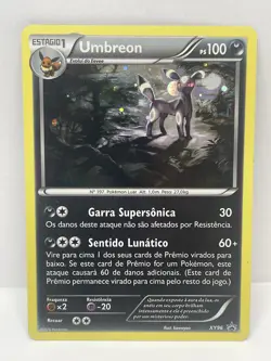 Pokemon TCG Umbreon Black Star Promo XY96 Portuguese Cosmos Holo Partial Saturn - Image 1