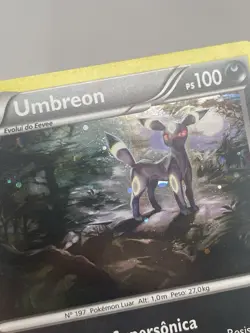 Pokemon TCG Umbreon Black Star Promo XY96 Portuguese Cosmos Holo Partial Saturn - Image 3