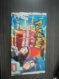 Topps Pokemon TV Animation Edition Series 2 Vintage, Empty Booster Pack Wrapper - Image 1