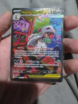 Mega Scrafty Ex 285/217 | Ascended Heroes SIR Pokemon | NM | Pack Fresh - Image 2