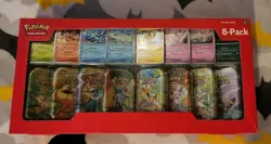 Pokemon TCG Prismatic Evolutions Costco 8 Mini-Tin Bundle w/ Promo Cards - Image 1
