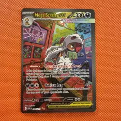 Mega Scrafty ex 285/217 pack fresh NM Ascended Heroes SIR Pokemon TCG - Image 1