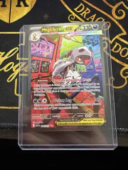 Pokemon TCG Mega Scrafty Ex 285/217 Ascended Heroes Sir Nm/M Pack Fresh English - Image 1
