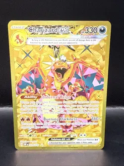 Pokemon TCG Charizard EX Holo Card Obsidian Flames 228/197 A - Image 2