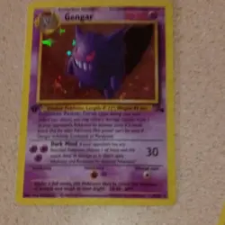 Pokemon Gengar 5/62 Fossil 1st Edition Holo Rare English 80HP - Image 1