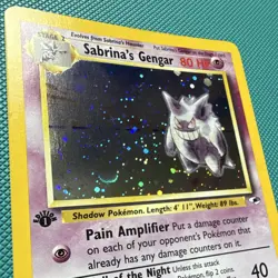 Pokemon TCG Sabrina's Gengar 14/132 Gym Challenge 1st Edition Holo Rare EN - Image 3
