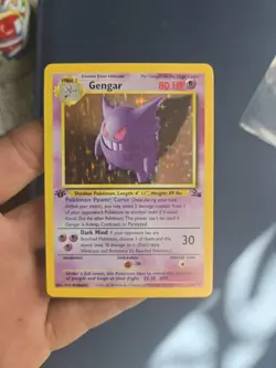 1999 Pokemon TCG Fossil 1st Edition Gengar Holo Rare - Image 1