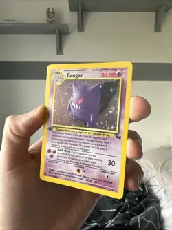 Pokemon TCG Gengar 1st Edition Holo Card Fossil 5/62 Near Mint - Image 2