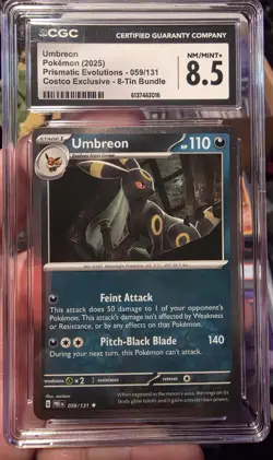 CGC Graded 2 Card Lot Pokemon TCG Holo Umbreon 059/131 Steelix V 115/185 - Image 1