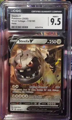 CGC Graded 2 Card Lot Pokemon TCG Holo Umbreon 059/131 Steelix V 115/185 - Image 2