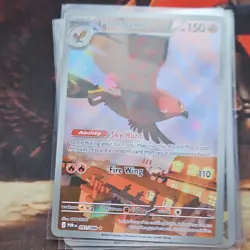 Nintendo Pokemon TCG Holo Full Art 5-Card Lot Tyrunt Talonflame Aurorus More - Image 5