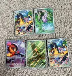 Pokemon TCG 5-Card Lot | 151 | Charizard ex Mew ex | Holo Full Art - Image 1