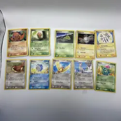 Pokemon TCG EX FireRed & LeafGreen 2004 mixed 17-card lot English Holo/Regular - Image 1