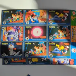 Burger King Pokemon PokeTrivia/Mewtwo Strikes Back Card Lot 4x9 1999 Pikachu - Image 5