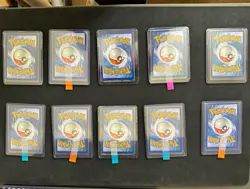 Pokemon TCG 10 Card Holo Lot - Charizard Sylveon GX Arceus Hidden Fates - Image 1