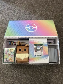 Opened Prismatic Evolutions Super Premium Collection Promo & Cards - Eevee promo - Image 2