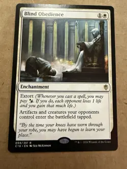Blind Obedience C16 059/351 Rare MTG Commander 2016 NM Non-Foil - Image 1