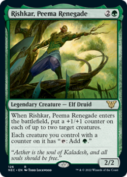 Rishkar, Peema Renegade Commander: Kamigawa: Neon Dynasty Near Mint, English - Image 1