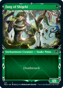 Fang of Shigeki - Foil - Showcase Kamigawa: Neon Dynasty Lightly Played, English - Image 1