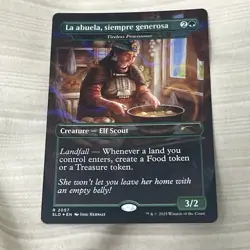 Tireless Provisioner La abuela, siempre generosa Rainbow Foil SLD NM MTG Magic - Image 1
