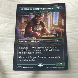 Tireless Provisioner La abuela, siempre generosa Rainbow Foil SLD NM MTG Magic - Image 2