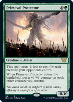 Primeval Protector Commander: Kamigawa: Neon Dynasty Lightly Played, English - Image 1
