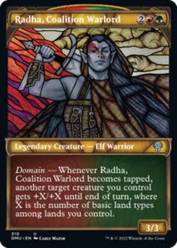 Radha, Coalition Warlord - Showcase Dominaria United Near Mint, English - Image 1